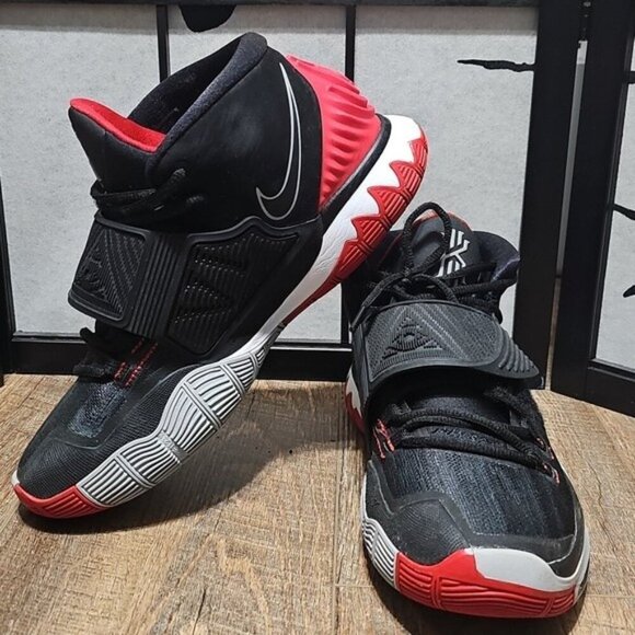 Nike Other - Nike Kyrie 6 Basketball Shoes Black Red Size 11